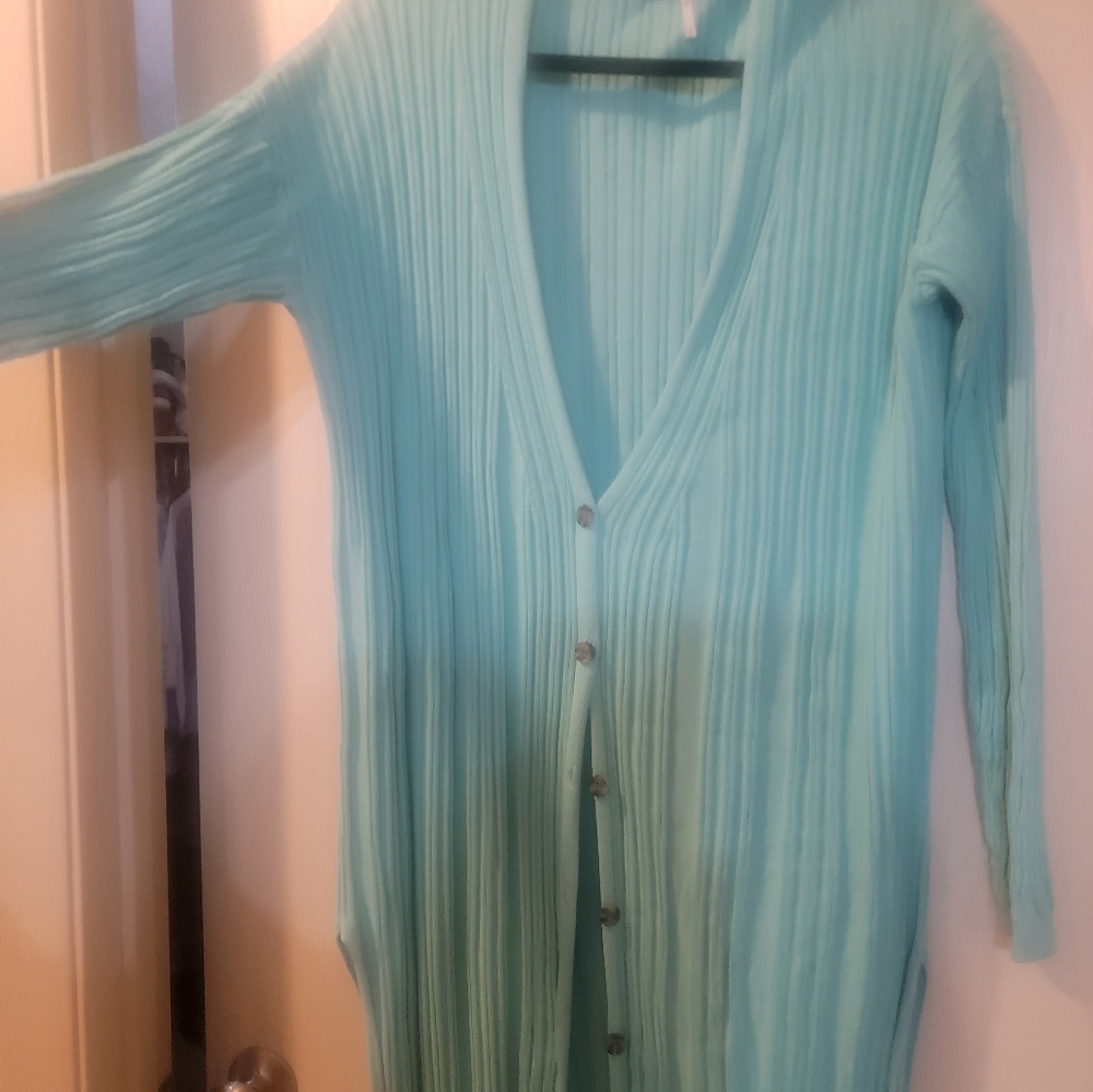 Free People Long Cardigan Size L